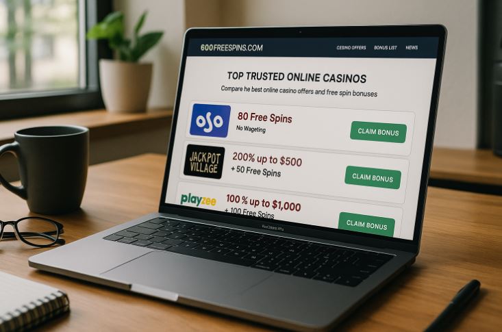 Besten Online Casinos www.600freespins.com